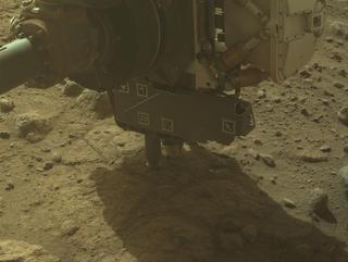 View image taken on Mars, Mars Perseverance Sol 1844: Front Left Hazard Avoidance Camera (Hazcam)