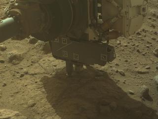 View image taken on Mars, Mars Perseverance Sol 1844: Front Left Hazard Avoidance Camera (Hazcam)