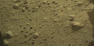 View image taken on Mars, Mars Perseverance Sol 1844: Front Left Hazard Avoidance Camera (Hazcam)