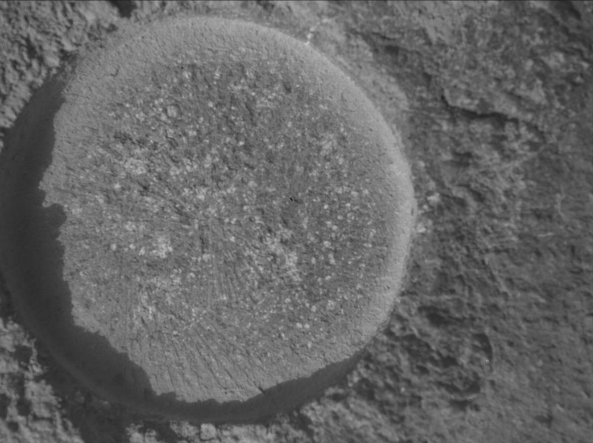 This image was taken by SHERLOC_WATSON onboard NASA's Mars rover Perseverance on Sol 1844