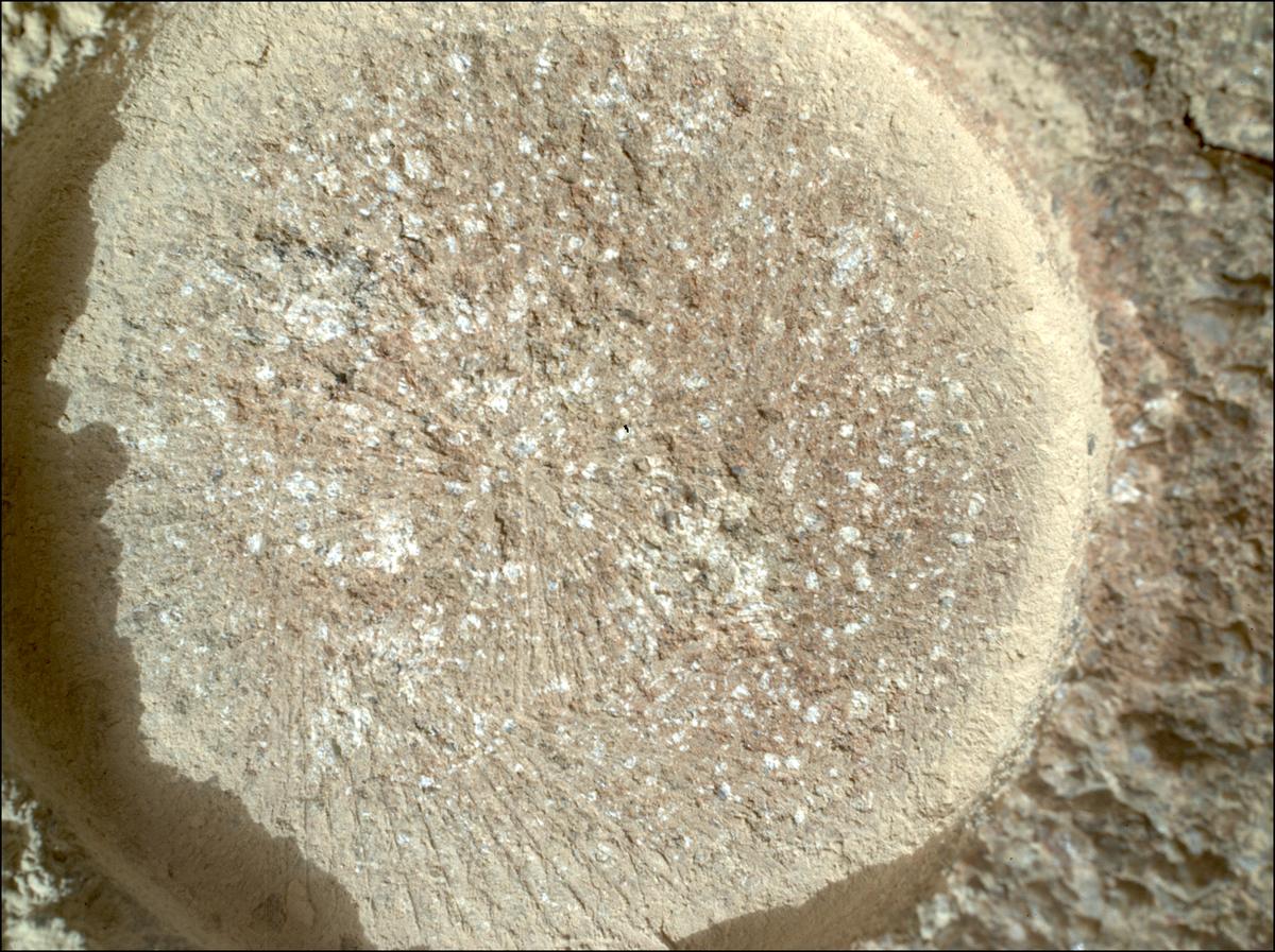 This image was taken by SHERLOC_WATSON onboard NASA's Mars rover Perseverance on Sol 1844