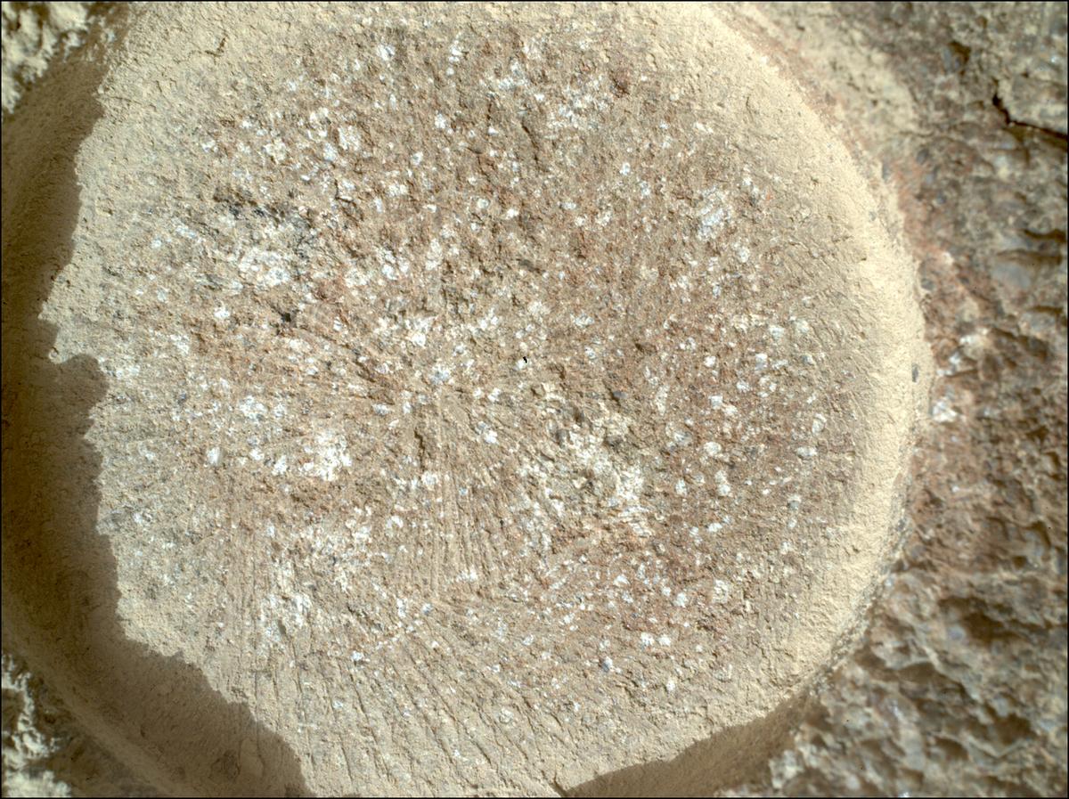 This image was taken by SHERLOC_WATSON onboard NASA's Mars rover Perseverance on Sol 1844