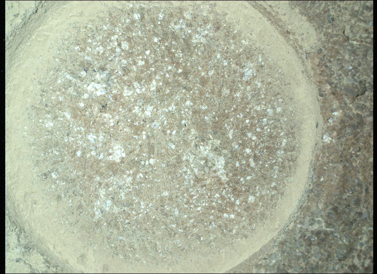 This image was taken by SHERLOC_WATSON onboard NASA's Mars rover Perseverance on Sol 1844
