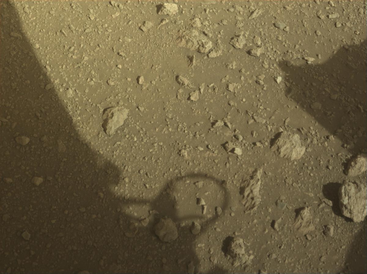 This image was taken by FRONT_HAZCAM_LEFT_A onboard NASA's Mars rover Perseverance on Sol 1863