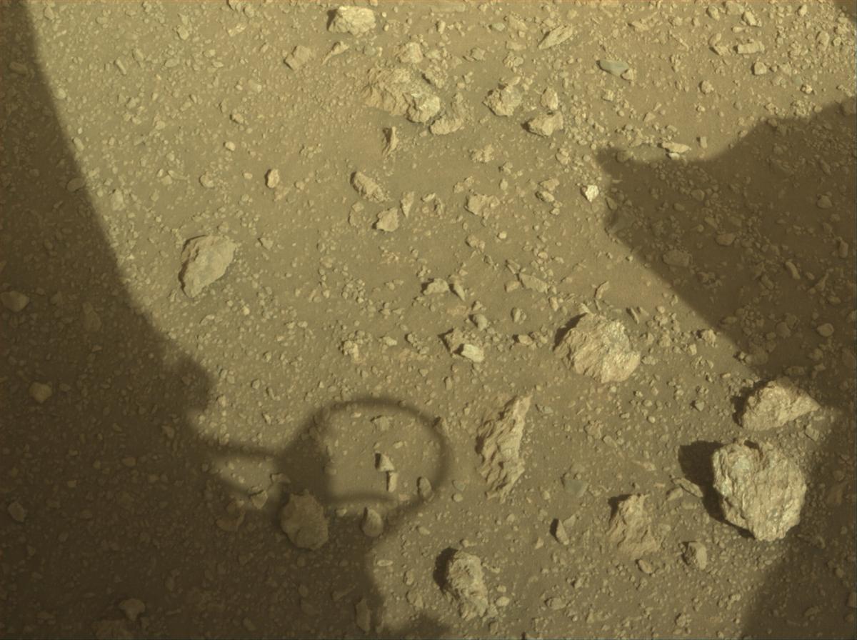 This image was taken by FRONT_HAZCAM_RIGHT_A onboard NASA's Mars rover Perseverance on Sol 1863