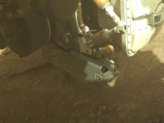 View image taken on Mars, Mars Perseverance Sol 1870: Front Left Hazard Avoidance Camera (Hazcam)