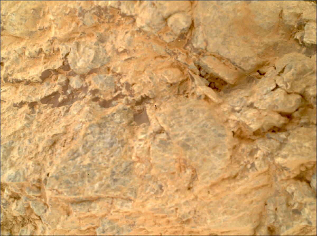 This image was taken by SHERLOC_WATSON onboard NASA's Mars rover Perseverance on Sol 1873