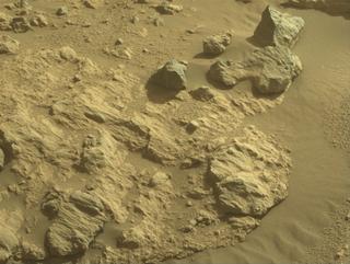 View image taken on Mars, Mars Perseverance Sol 1883: Front Right Hazard Avoidance Camera (Hazcam)