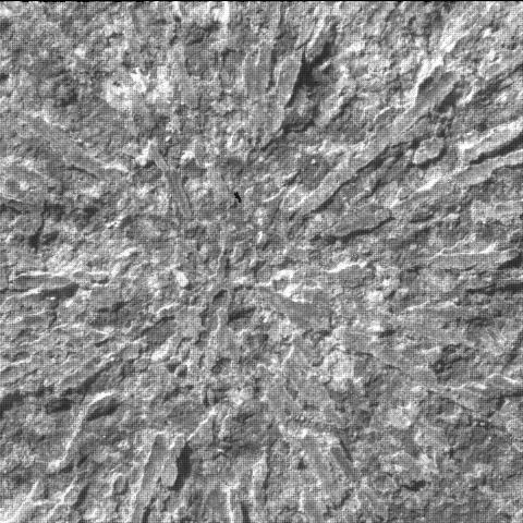 This image was taken by SHERLOC_WATSON onboard NASA's Mars rover Perseverance on Sol 1886