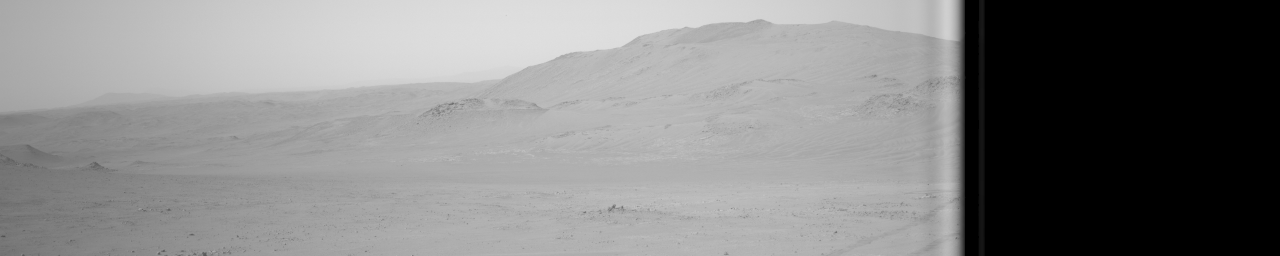 NASA's Mars Perseverance rover acquired this image using its onboard Left Navigation Camera (Navcam). The camera is located high on the rover's mast and aids in driving. 

This image was acquired on June 11, 2026 (Sol 1887) at the local mean solar time of 11:41:28.