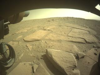 View image taken on Mars, Mars Perseverance Sol 1890: Front Left Hazard Avoidance Camera (Hazcam)
