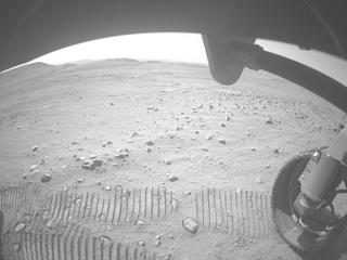 View image taken on Mars, Mars Perseverance Sol 1910: Front Right Hazard Avoidance Camera (Hazcam)
