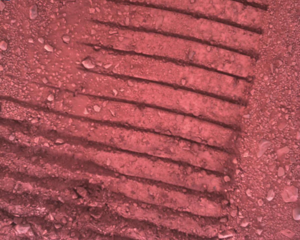 This image was taken by EDL_RDCAM onboard NASA's Mars rover Perseverance on Sol 1911
