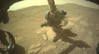 View image taken on Mars, Mars Perseverance Sol 1914: Front Left Hazard Avoidance Camera (Hazcam)