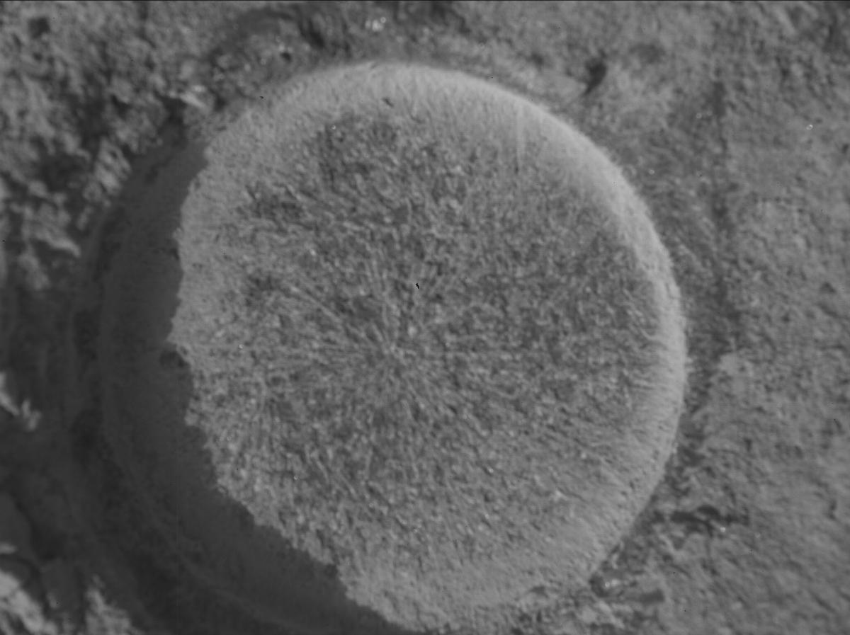This image was taken by SHERLOC_WATSON onboard NASA's Mars rover Perseverance on Sol 1931