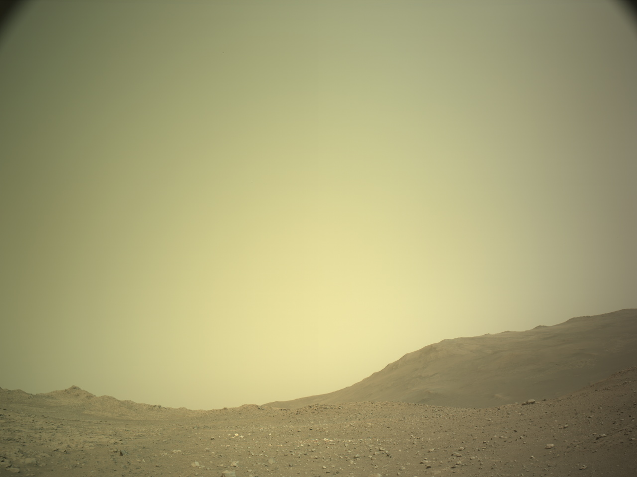 NASA's Mars Perseverance rover acquired this image using its onboard Left Navigation Camera (Navcam). The camera is located high on the rover's mast and aids in driving. 

This image was acquired on Aug. 21, 2026 (Sol 1956) at the local mean solar time of 14:19:21.
