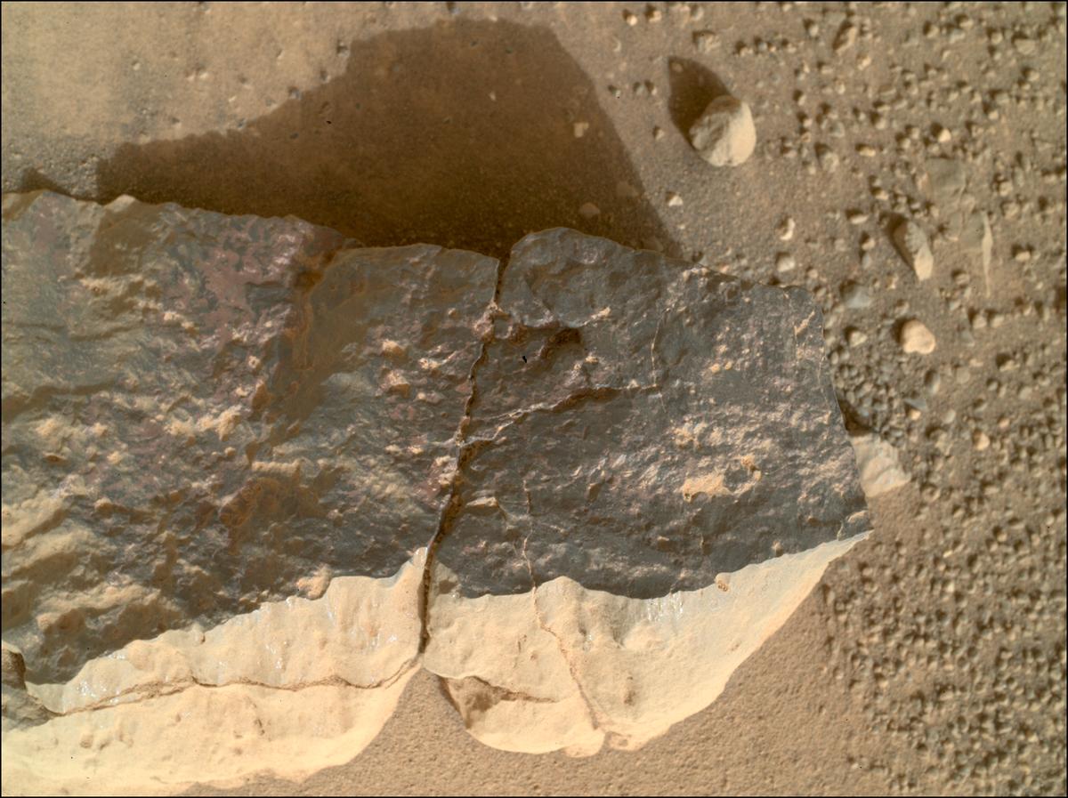 This image was taken by SHERLOC_WATSON onboard NASA's Mars rover Perseverance on Sol 1960