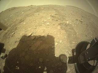View image taken on Mars, Mars Perseverance Sol 1980: Rear Right Hazard Avoidance Camera (Hazcam)