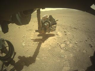 View image taken on Mars, Mars Perseverance Sol 1981: Front Left Hazard Avoidance Camera (Hazcam)
