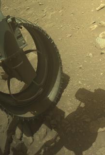 View image taken on Mars, Mars Perseverance Sol 1981: Front Left Hazard Avoidance Camera (Hazcam)