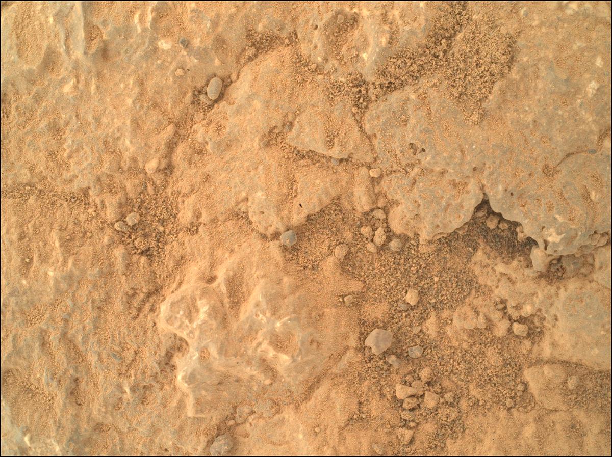 This image was taken by SHERLOC_WATSON onboard NASA's Mars rover Perseverance on Sol 1982
