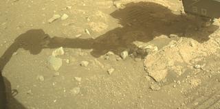 View image taken on Mars, Mars Perseverance Sol 1987: Front Left Hazard Avoidance Camera (Hazcam)