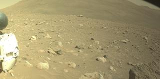 View image taken on Mars, Mars Perseverance Sol 2011: Front Left Hazard Avoidance Camera (Hazcam)