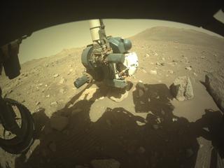 View image taken on Mars, Mars Perseverance Sol 2011: Front Left Hazard Avoidance Camera (Hazcam)