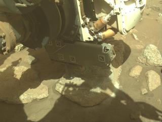 View image taken on Mars, Mars Perseverance Sol 2011: Front Left Hazard Avoidance Camera (Hazcam)
