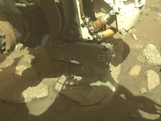 View image taken on Mars, Mars Perseverance Sol 2011: Front Left Hazard Avoidance Camera (Hazcam)