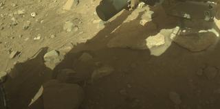 View image taken on Mars, Mars Perseverance Sol 2011: Front Left Hazard Avoidance Camera (Hazcam)
