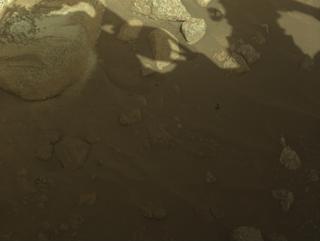 View image taken on Mars, Mars Perseverance Sol 2011: Front Left Hazard Avoidance Camera (Hazcam)