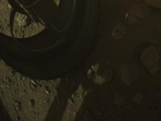 View image taken on Mars, Mars Perseverance Sol 2011: Front Left Hazard Avoidance Camera (Hazcam)