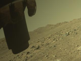 View image taken on Mars, Mars Perseverance Sol 2011: Front Left Hazard Avoidance Camera (Hazcam)
