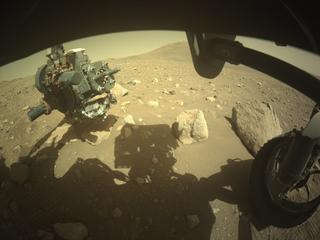 View image taken on Mars, Mars Perseverance Sol 2011: Front Right Hazard Avoidance Camera (Hazcam)
