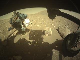View image taken on Mars, Mars Perseverance Sol 2011: Front Right Hazard Avoidance Camera (Hazcam)