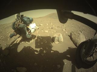 View image taken on Mars, Mars Perseverance Sol 2011: Front Right Hazard Avoidance Camera (Hazcam)