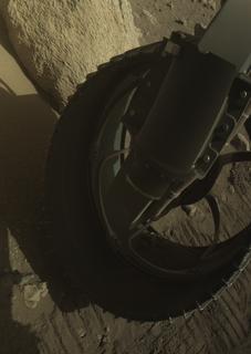 View image taken on Mars, Mars Perseverance Sol 2011: Front Right Hazard Avoidance Camera (Hazcam)