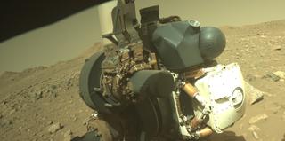 View image taken on Mars, Mars Perseverance Sol 2011: Front Right Hazard Avoidance Camera (Hazcam)