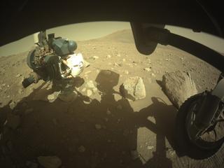 View image taken on Mars, Mars Perseverance Sol 2011: Front Right Hazard Avoidance Camera (Hazcam)
