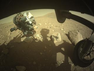 View image taken on Mars, Mars Perseverance Sol 2011: Front Right Hazard Avoidance Camera (Hazcam)