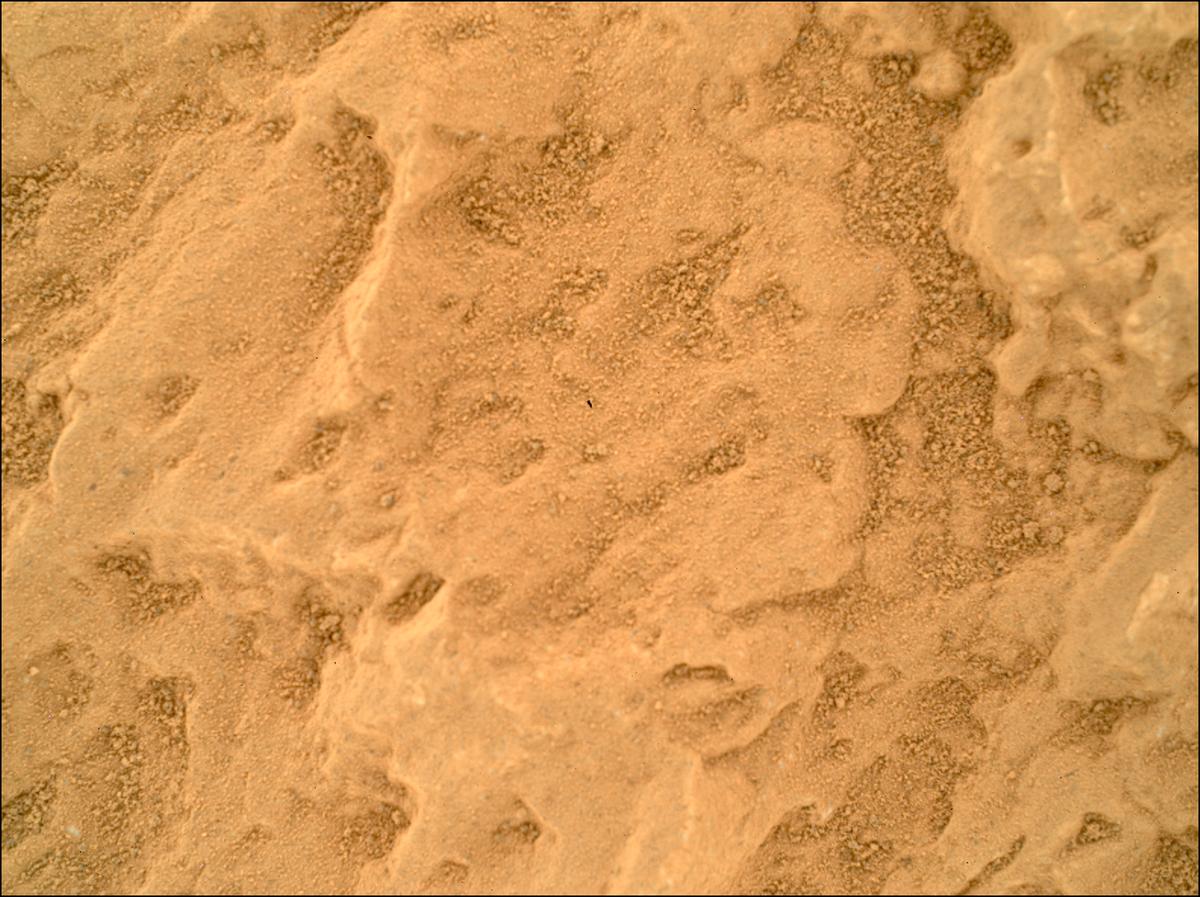 This image was taken by SHERLOC_WATSON onboard NASA's Mars rover Perseverance on Sol 2011