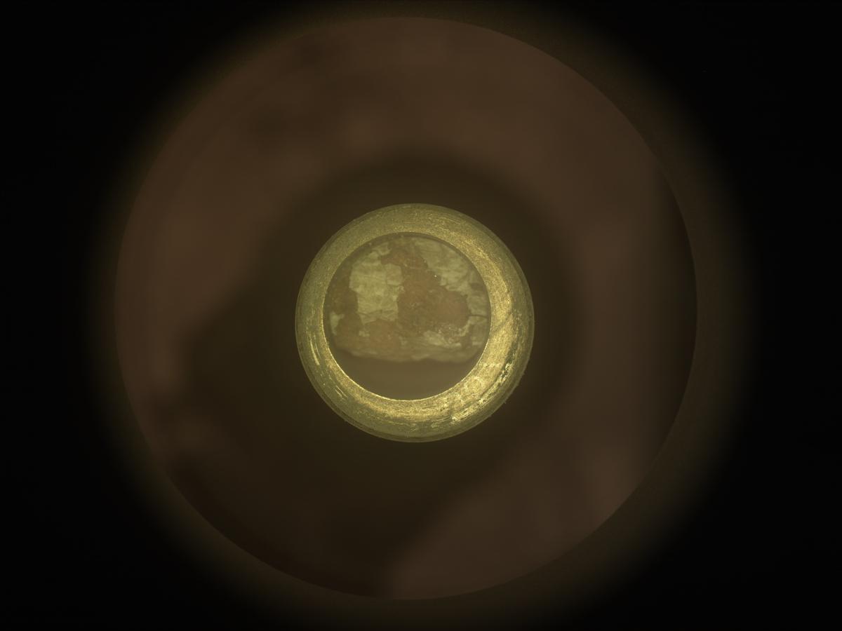 This image was taken by CACHECAM onboard NASA's Mars rover Perseverance on Sol 2018