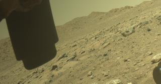 View image taken on Mars, Mars Perseverance Sol 2018: Front Left Hazard Avoidance Camera (Hazcam)