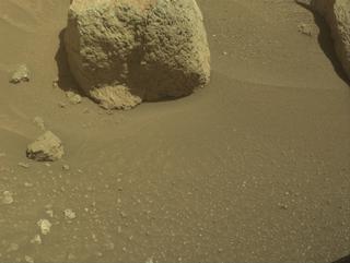 View image taken on Mars, Mars Perseverance Sol 2018: Front Right Hazard Avoidance Camera (Hazcam)