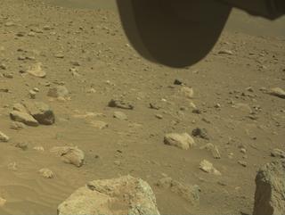 View image taken on Mars, Mars Perseverance Sol 2018: Front Right Hazard Avoidance Camera (Hazcam)