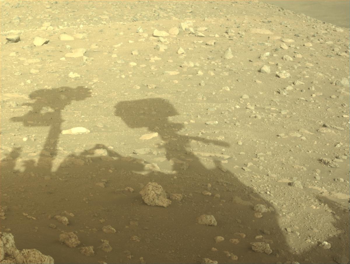 This image was taken by FRONT_HAZCAM_LEFT_A onboard NASA's Mars rover Perseverance on Sol 2023
