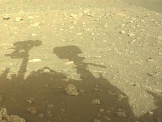 View image taken on Mars, Mars Perseverance Sol 2023: Front Left Hazard Avoidance Camera (Hazcam)