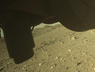 View image taken on Mars, Mars Perseverance Sol 2023: Front Left Hazard Avoidance Camera (Hazcam)