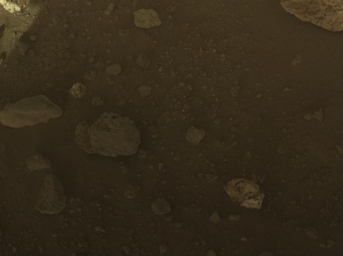 This image was taken by FRONT_HAZCAM_LEFT_A onboard NASA's Mars rover Perseverance on Sol 2023